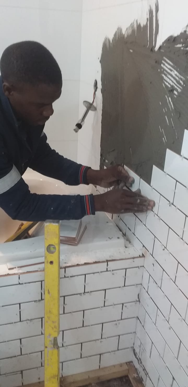 Tiling in progress